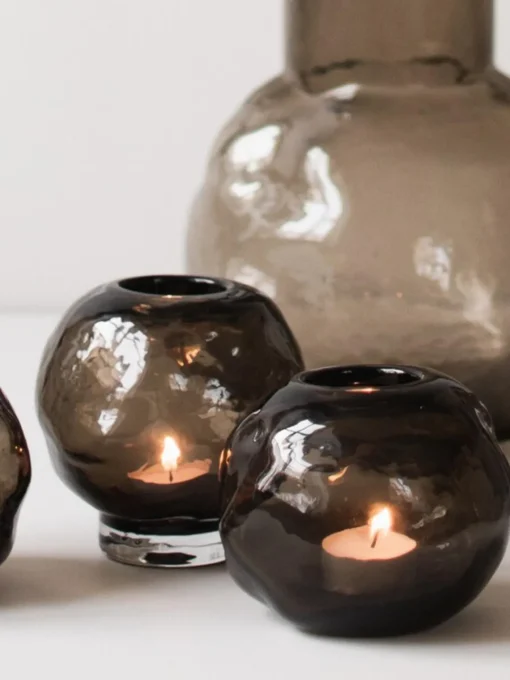 DBKD Candelabro de vidrio Bunch^ Candelabros|Jarrones