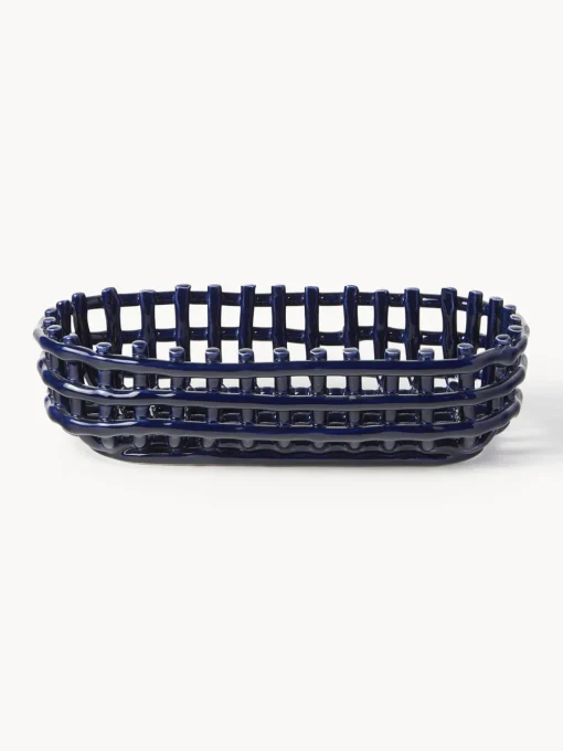 Ferm Living Cesta artesanal de cerámica Nalan^ Cestas|Jarrones