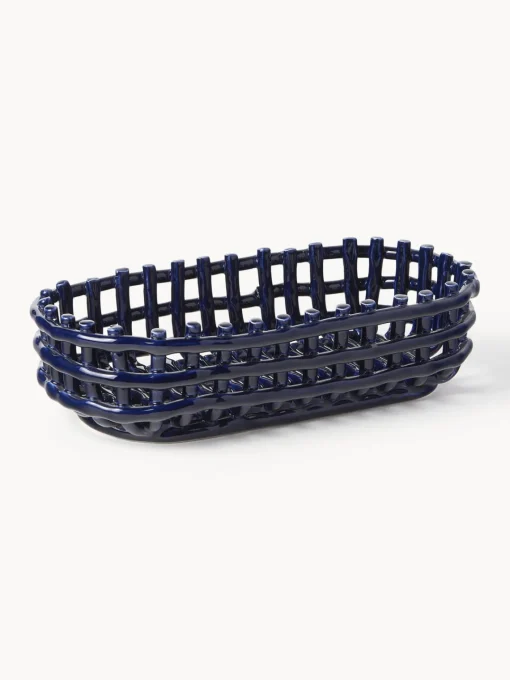 Ferm Living Cesta artesanal de cerámica Nalan^ Cestas|Jarrones