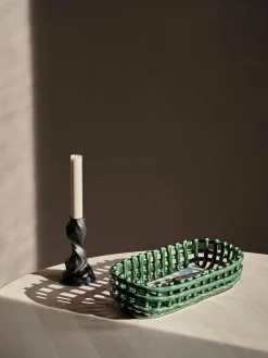 Ferm Living Cesta artesanal de cerámica Nalan^ Cestas|Jarrones