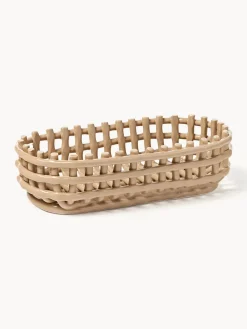 Ferm Living Cesta artesanal de cerámica Nalan^ Cestas|Jarrones