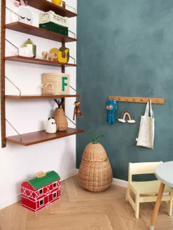 Ferm Living Kids Cesta artesanal de ratán Pear^Niños Decoración Infantil|Cestas Y Cajas