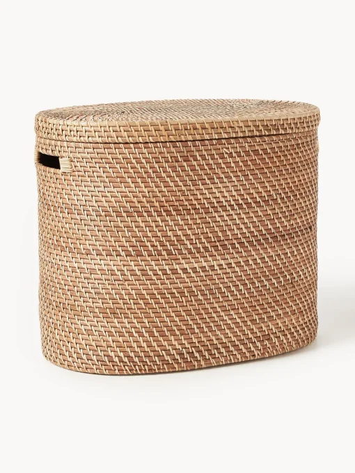 Westwing Collection Cesta de ropa con tapa Lurdes