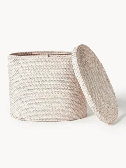 Westwing Collection Cesta de ropa con tapa Lurdes^ Cestos De La Ropa|Jarrones