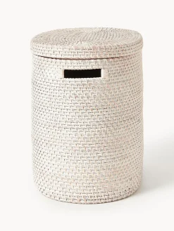 Westwing Collection Cesta de ropa con tapa Lurdes^ Cestos De La Ropa|Jarrones