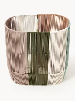 Westwing Collection Cesta de ropa doble artesanal de cuerda Gabe