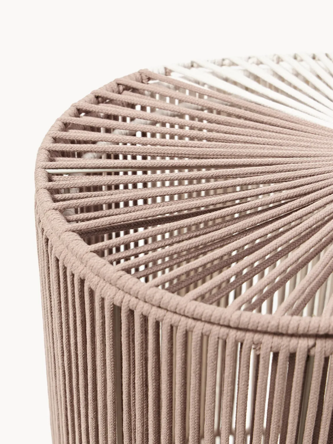 Westwing Collection Cesta de ropa doble artesanal de cuerda Gabe