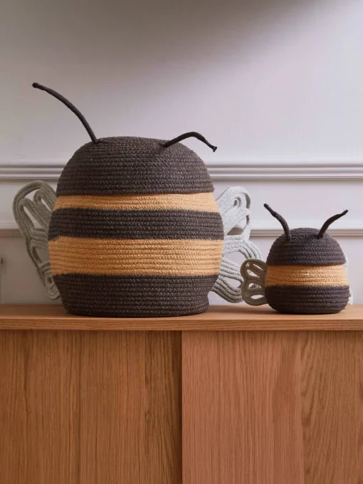 Lorena Canals Cesta infantil artesanal Baby Bee^Niños Decoración Infantil|Almacenaje Infantil