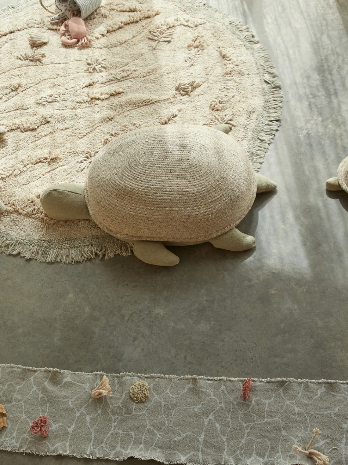 Lorena Canals Cesta infantil artesanal Mama Turtle^Niños Decoración Infantil|Almacenaje Infantil