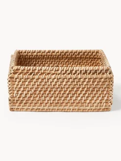 Westwing Collection Cestas de almacenamiento con tapa Lurdes, 2 uds.