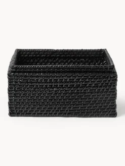 Westwing Collection Cestas de almacenamiento con tapa Lurdes, 2 uds.