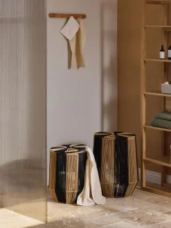 Westwing Collection Cestas de ropa artesanales de cuerda, 2 uds.