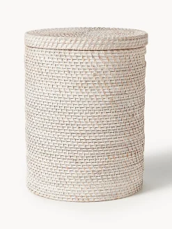 Westwing Collection Cestas de ropa con tapa Lurdes, 2 uds.^ Cestos De La Ropa|Jarrones