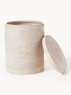 Westwing Collection Cestas de ropa con tapa Lurdes, 2 uds.^ Cestos De La Ropa|Jarrones