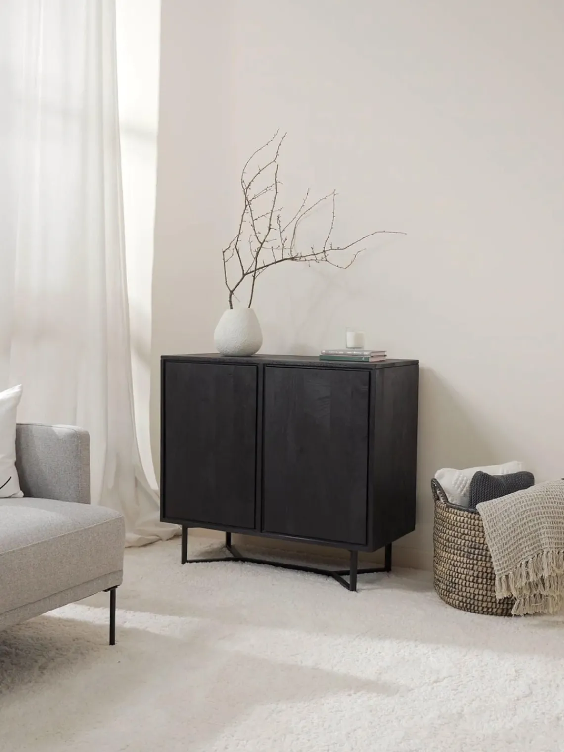 Westwing Collection Chiffonnier de madera de mango Luca