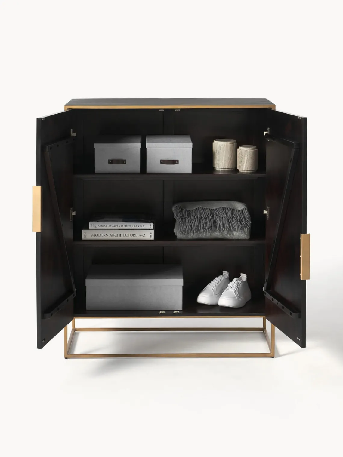 Westwing Collection Chiffonnier de madera maciza de mango Harry