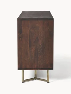 Westwing Collection Chiffonnier de madera maciza de mango con diseño espiga Luca
