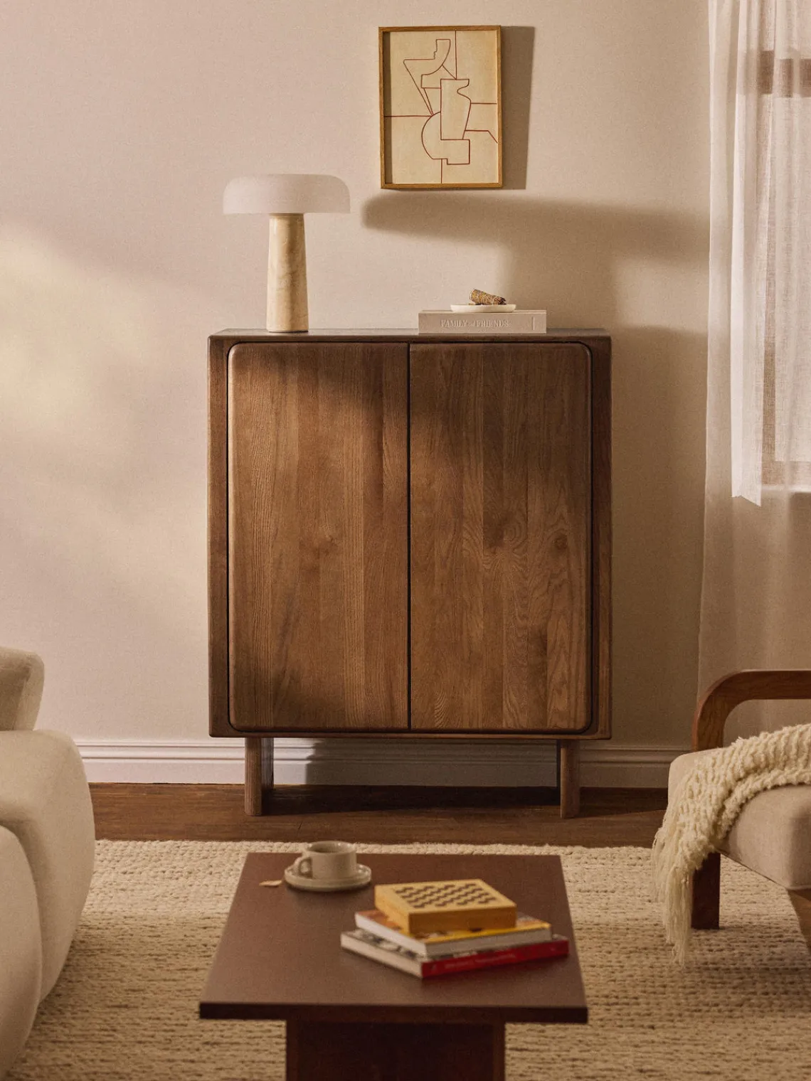 Westwing Collection Chiffonnier de roble Chandler