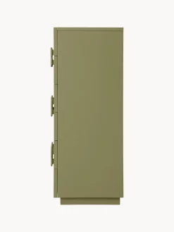 HKLIVING Cómoda artesanal de madera sungkai Spacious