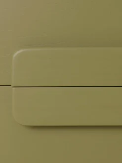 HKLIVING Cómoda artesanal de madera sungkai Spacious