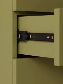 HKLIVING Cómoda artesanal de madera sungkai Spacious