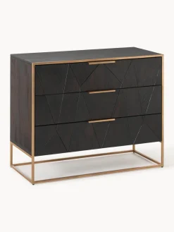 Westwing Collection Cómoda de madera de mango maciza Harry