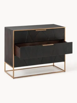 Westwing Collection Cómoda de madera de mango maciza Harry