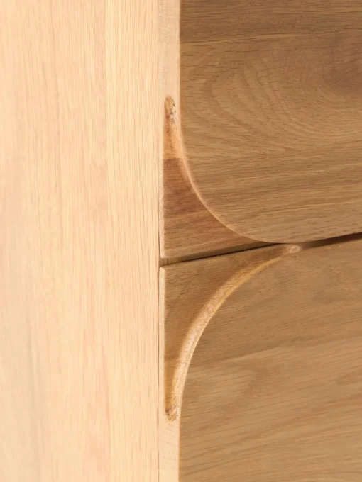 Westwing Collection Cómoda de madera de roble Cadi