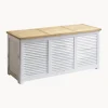 Cinas Cofre de almacenamiento de madera Storage^ Baules De Exterior