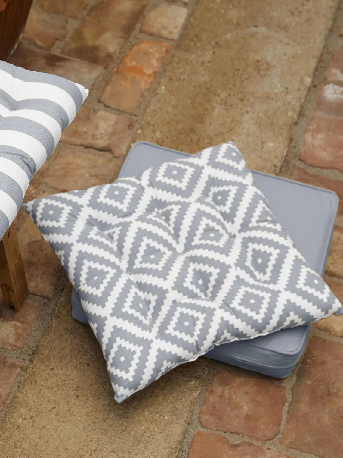 Westwing Collection Cojines de asiento altos Zoey, 2 uds.