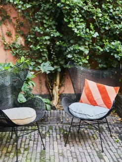 HKLIVING Cojín artesanal de algodón Striped^ Mantas|Cojines Decorativos