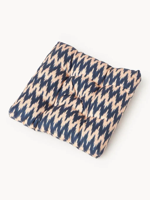 Westwing Collection Cojín de asiento para exterior con estampado ikat Maillot^ Mantas|Cojines Para Sillas