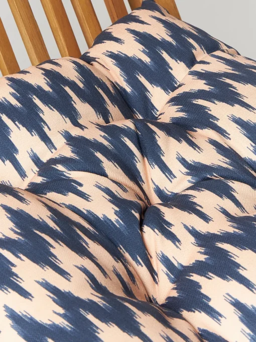 Westwing Collection Cojín de asiento para exterior con estampado ikat Maillot^ Mantas|Cojines Para Sillas