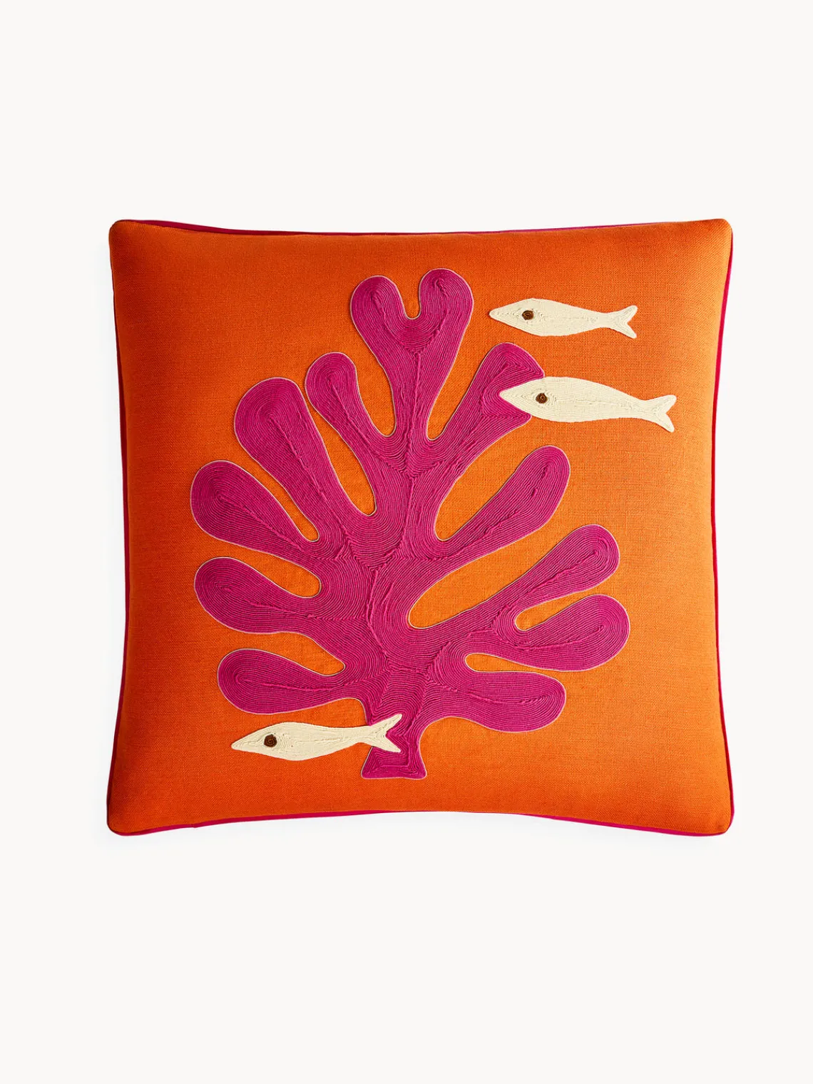 Jonathan Adler Cojín de lino Playa^ Mantas