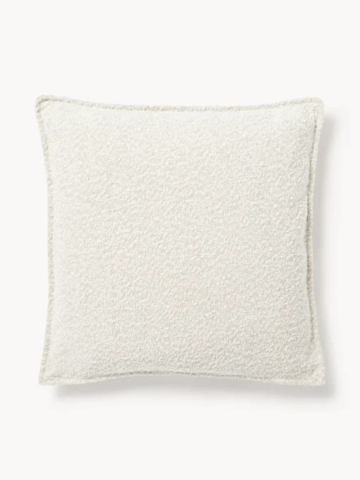 Westwing Collection Cojín grande en tejido bouclé Lennon, 70 x 70 cm