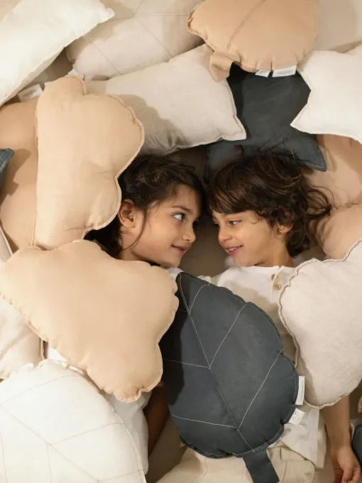 Niños Nobodinoz Cojín peluche de lino Cloud