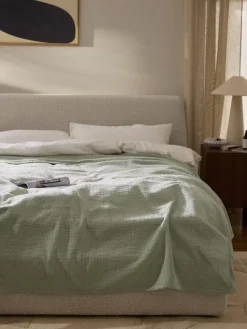 Westwing Collection Colcha de algodón Lazlo