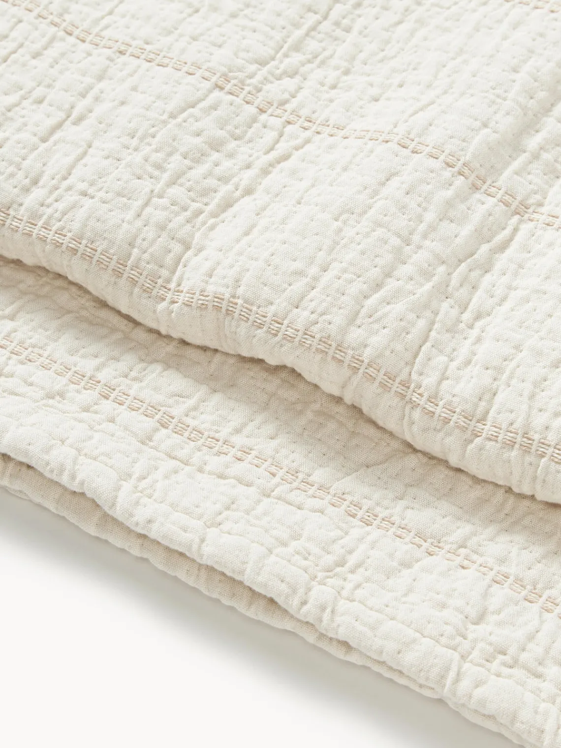 Westwing Collection Colcha de algodón texturizado Lianna