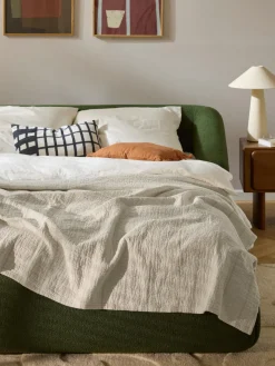 Westwing Collection Colcha de algodón texturizado Lianna