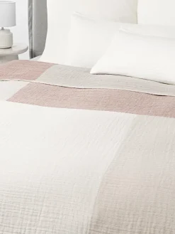 Westwing Collection Colcha de muselina en tejido jacquard Hekla