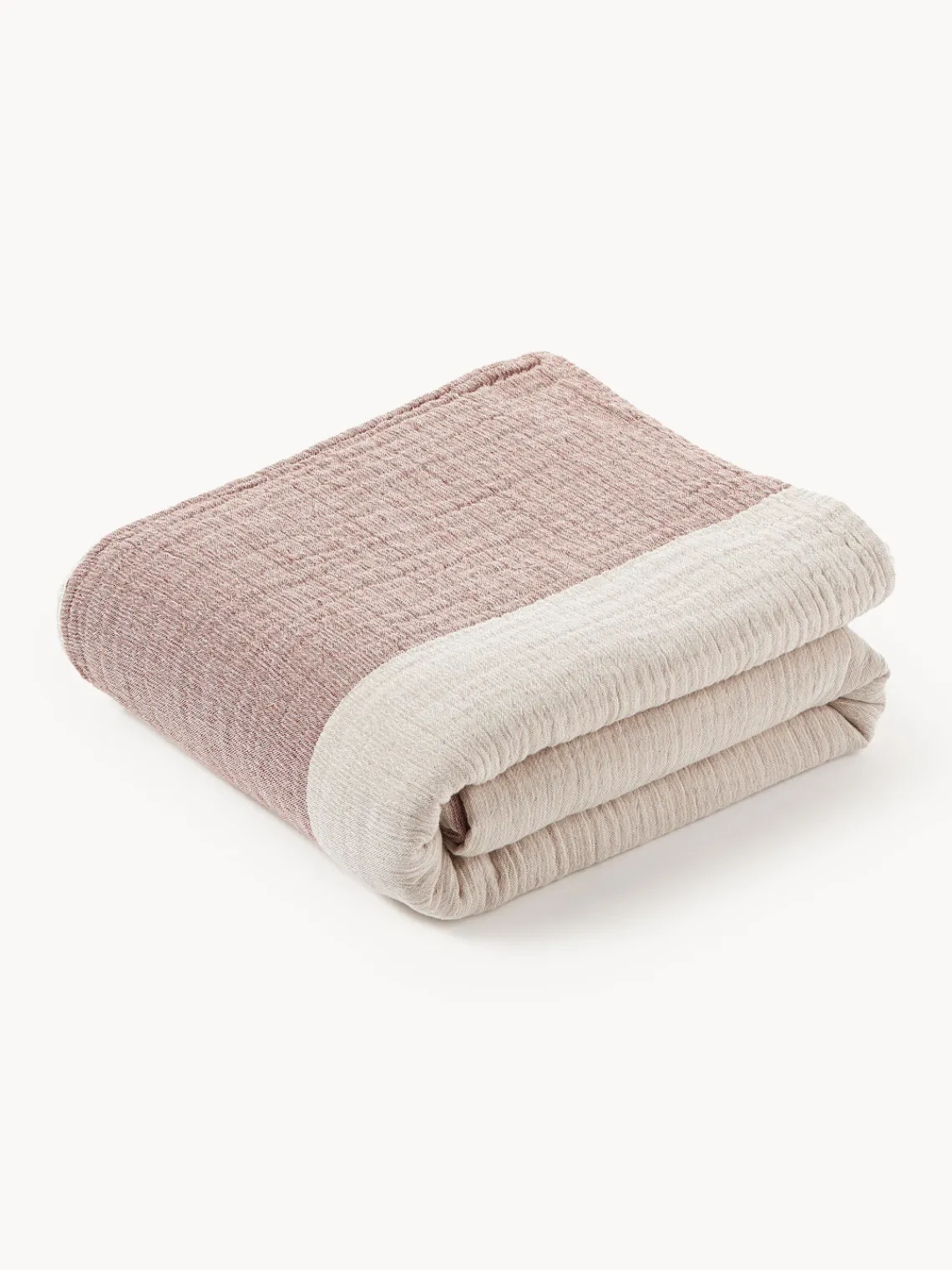 Westwing Collection Colcha de muselina en tejido jacquard Hekla