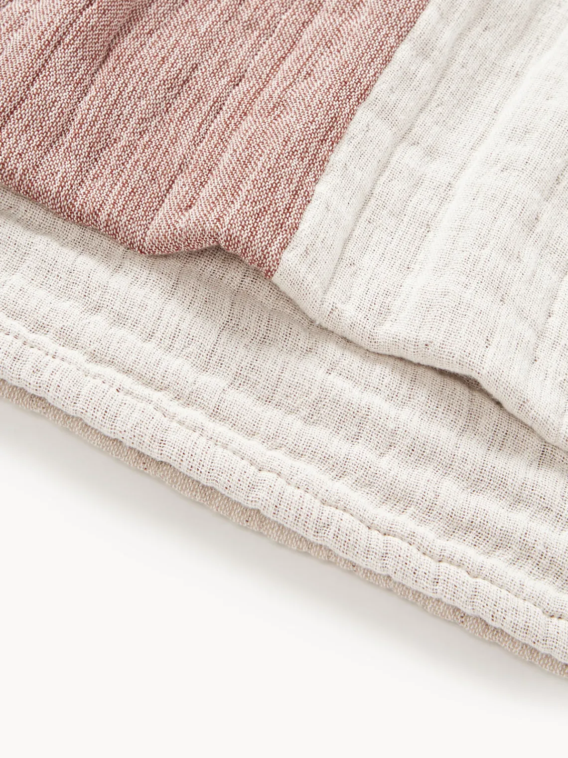 Westwing Collection Colcha de muselina en tejido jacquard Hekla