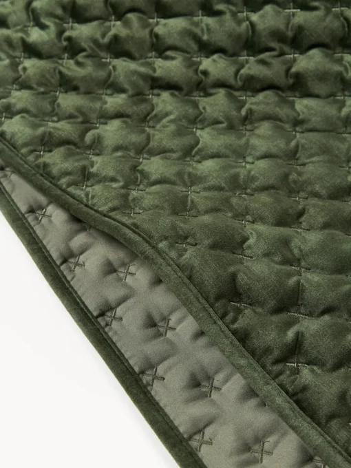 Westwing Collection Colcha de terciopelo acolchada Riko^ Mantas|Colchas
