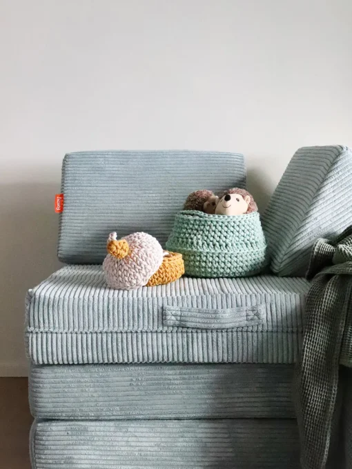Funzy Colchoneta de salto infantil artesanal de pana mate^Niños Decoración Infantil|Puf Infantiles