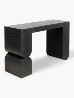 Kare Design Consola artesanal de madera Curve