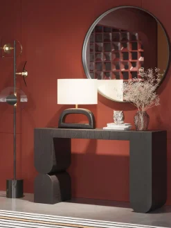 Kare Design Consola artesanal de madera Curve