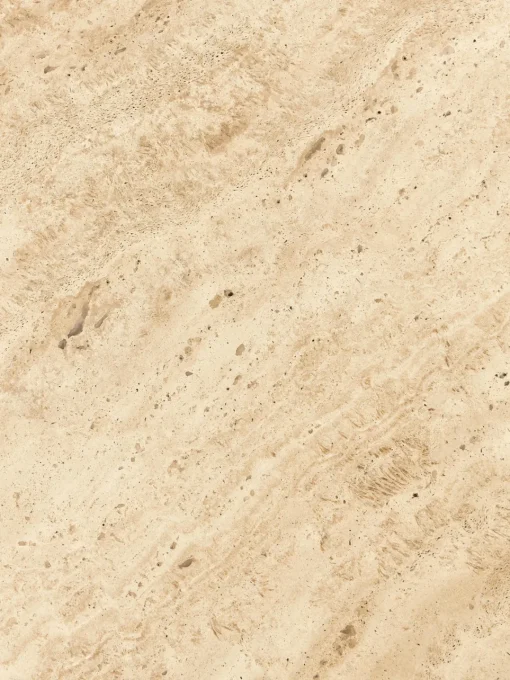 Westwing Collection Consola de madera de roble con tablero de travertino Chandler