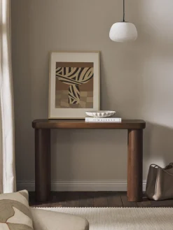 Westwing Collection Consola de madera de roble Kalia