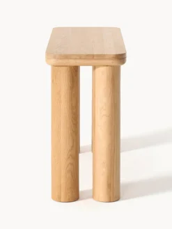 Westwing Collection Consola de madera de roble Kalia