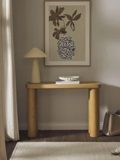 Westwing Collection Consola de madera de roble Kalia